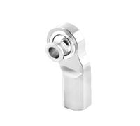 RC Decorative Accessories For Axial For SCX10 D90 D110 CC01 1/10 1pc M3 Full Metal Ball Head Holder Bend Rod End RC Crawler Truck(Silver)