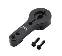RC Decorative Accessories For Futaba For Savox For Xcore HL For HSP HD Power E9001 For AXIAL For SCX10 For WPL C24 C34 For MN D90 D91 MN99 25T M3 Metal RC Servo Arm Horn(Black)
