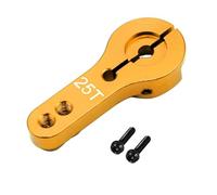 RC Decorative Accessories For Futaba For Savox For Xcore HL For HSP HD Power E9001 For AXIAL For SCX10 For WPL C24 C34 For MN D90 D91 MN99 25T M3 Metal RC Servo Arm Horn(Yellow)