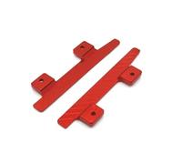 RC Decorative Accessories For MN82 LC79 For MN78 1/12 RC Car Foot Pedals Replacement Part Accessory Aluminum Side Pedal Step Running Board Scale(Red)