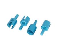 RC Differential Cup For Tamiya For TT01 For TT02 TT01D TT01E DF-02 M05 M06 1/10 RC Car Upgrade Parts Metal Gearbox Joint Cup Differential Cup Diff Cup(Blue,4pcs)