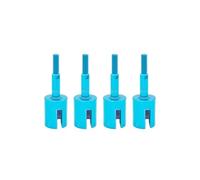 RC Differential Cup For Tamiya For TT01 TT01E For TT02 For TT02B 51006 9005713 1/10 RC Car Upgrade Parts 4PCS Metal Aluminum Axles Wheel Axle Cup Differential Cup(Blue)