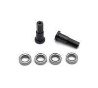 RC Differential Cup For WPL D12 1/10 6.3 * 9.5 * 3.17mm Metal Bearing Front Axle Cup Remote Control Crawler Car Upgrade Parts Accessories(Black)