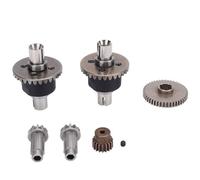 RC Differential Gear Set for SCY 16101 16102 16103, High Hardness Metal Differentials and Gears, 1/16 Scale RC Car Accessories with 2 Differentials 1 Large Gear 1 Motor Gear