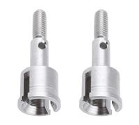 Rc Differential Joint Cups For Redcat For HSP For Racing Tornado 1/10 2pcs 02168 Wheel Axle RC On Off Road Model Car Upgrade Parts Replacement Accessories(Silver)