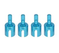 Rc Differential Joint Cups For Tamiya For TT01 For TT02 TT01D TT01E DF-02 M05 M06 1/10 Metal Gearbox Joint Differential Cup 4pcs RC Car Upgrade Parts(Blue)