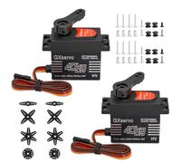 RC Digital Servo 40KG Binghe 2 Pcs 40KG Digital Servo Motor Digital Metal Servo High Torque Metal Gear Digital Servo Waterproof for Robotics/RC Models/RC Car/Auto 1/10 1/8 Compatible with Arduino