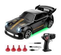 RC Drift Car | 1/64 Scale 4WD Desktop Remote Control Car | 2.4Ghz RC Racing with LED Light, Speed Adjustment, Radio Controlled Cars Toys for Kids Adults Hobbyist