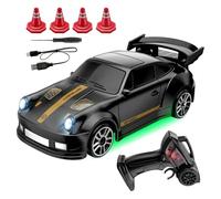 RC Drift Car, 1/64 Scale 4WD Desktop Remote ControlCar With Roadblock Barrels,RCCars For Kids, 2.4 GHz RC DriftCar, Remote ControlledCar, Hobby Desktop For Adults Gift