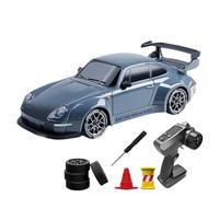 RC Drift Car - 2.4 GHz Remote Control Racing Car with LED | 2 Rechargeable Batteries Toy Cars | 4WD High Speed Car Derapant Race for Sliding Masters