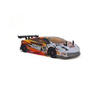 RC Drift Car for Adults, 1/18 Scale Remote Control Car with High Speed 24KM/H, 2.4G Remote Control, LED Lights & Independent Shock Absorbers, Gift for Teens Adults - Orange