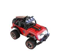 RC Drift Car for Adults, 1/32 Scale Off-Road Remote Control Car, RC Truck with High Speed 25KM/H, All-Terrain Tires, Realistic LED Lights & Suspension - Red