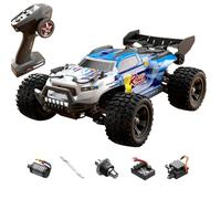 RC Drift Car for Adults,18101PRO 1:18 Scale Brushless RC Monster Truck, 4WD Remote Control Off-Road Car with High Speed, Gifts for Teens Adults (Blue Grey)