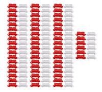 RC Drift Race Road Barrier, 120PCS Plastic Track Barriers, Red and White - Durable Material, Universal Compatibility, Perfect for Remote Control Car Racing and Drifting