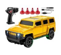 RC Drift Truck, Rechargeable 4WD Power, 1:64 Scale, Remote Control Car, 2.4GHz Racing Truck, Mini Drift Vehicle, Light Up Feature, Indoor Outdoor Desktop Drifting Fun For All