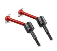 RC Drive Shaft Compatible With Tamiya For TT01 For TT02 TA04 1/10 RC Car Upgrade Parts Accessories Metal For Universal Drive Shaft CVD 53792(Red,2 pieces)