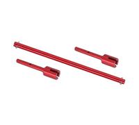 RC Drive Shaft Compatible With Tamiya For TT02 For TT02B RC Car Upgrades Parts Accessories Aluminum Alloy Main Transmission Propeller Central Drive Shaft(Red)
