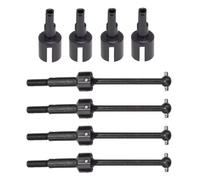 RC Drive Shaft Compatible With Tamiya TT01 TT02 TT-01 1/10 RC Car Upgrade Parts 8Pcs Metal Drive Shaft CVD And Gearbox Joint Cup Differential