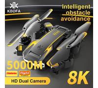 RC Drone 8K Dual Camera WIFI FPV Foldable Quadcopter with 3 Batteries