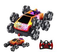 Rc Dump Truck - 4wd 360° Double Sided Rc Stunt Car, Remote Control Vehicle, All Terrain Toy | Gift For Kids Boys Birthday Christmas Stuffers Backyard Beach Park School Playground