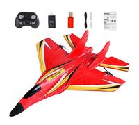 RC Engine Airplane - 2025 Stunt Fighter, LED Lights | Remote Control Waterproof Aircraft With Anti Collision Silicone Nozzle For Kids Beginners Indoor Outdoor Fun Toy Gift Aviation Model