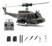 RC ERA C032 RC Helicopter with One-Key Takeoff/Landing, 1/48 Scale UH-1 Huey 6CH 3D Inverted Flight RC Helicopter with 6-Axis Gyro Stabilization, Altitude Hold & Intelligent Positioning System - RTF