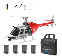 RC ERA C138 Adult RC helicopter, Scale 1:33, 6CH 6-Axis, Single-otor Helicopter with Optic Flow Positioning, Altitude Maintenance, Stable Flight, RTF,Red