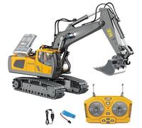 Rc Excavator, Trucks Command The Site Conquer The Dirt, Remote Control Excavators with 360 Rotation, RC Trucks and Dump Truck Set for Adults, Alloy Material