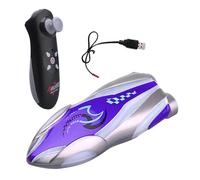 RC Fast Boat - 8 x 2.8 x 2 cm 177 g 2.4 g Remote Control Racing Boat LED Night Glow Waterproof Self-Straightening Speed Rechargeable Toy Mini Aqua Driving Construction in A