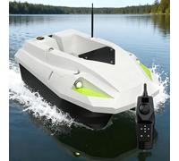 RC Fishing Bait Boat - 500M Long Range | 100 Memory & Auto Return | 2KG Bait Hopper | Dual Battery Design | 3-Speed Control | LED Navigation Light for All-Day Fishing in Lakes Ponds