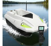 RC Fishing Bait Boat - 500M Long Range | 100 Memory & Auto Return | 2KG Bait Hopper | Dual Battery Design | 3-Speed Control | LED Navigation Light for All-Day Fishing in Lakes Ponds
