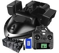 RC Fishing Bait Boat Fishing Bait Boat Remote Control Fishing Device Double Motor Three Hoppers LED Boat with GPS And LCD Remote Control,12000mAh