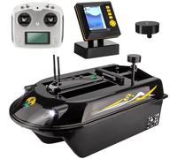 RC Fishing Bait Boat, Remote Control Fish Finder Boat, 8kg Load, 30Ah Battery, 4 Bait Bins, 600m Range, Smart Return, for Fishing Enthusiasts
