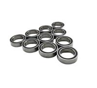 Rc Flange Bearings For Traxxas For Arrma For Axial For Losi For Redcat 10Pcs Black Rubber Sealed Ball Bearings Deep Groove Steel Rc Car