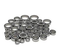 Rc Flange Bearings For Traxxas For TRX4 For Defender For Bronco For Sport For Blazer 1/10 41Pc Steel Complete Ball Bearings Black Rubber Sealed Kit Pre Greased RC Car