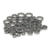 Rc Flange Bearings For Traxxas For TRX4 For Defender For Bronco For Sport For Blazer 1/10 Pre Greased 41Pc Steel Complete Ball Bearings Black Rubber Sealed Kit RC Car