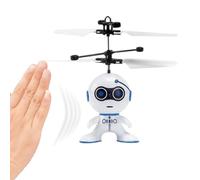RC Flying Helicopter Robot - USB Rechargeable Drone Toy, Robust Interactive Aircraft | Engaging STEM Entertainment for Children Birthday Present Indoor Outdoor Fun Skill Development