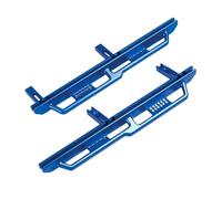 Rc Frame Chassis For Axial SCX6 For JLU For Wrangler 4WD 1/6 2Pcs CNC Aluminum Rails Pedal Side Step Board RC Crawler Car Upgrade Parts Replacement(Blue)