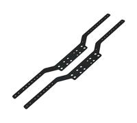 Rc Frame Chassis For MN168 For MN78 1:12 2 Pieces Chassis Frame Rails RC Car Tracked Vehicles Parts Accessory Upgrades Replacement And Repair(Black)