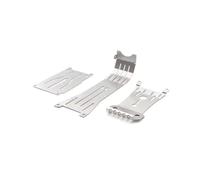 Rc Frame Chassis For Tamiya For Hotshot II 2024 58737 1/10 Stainless Steel Chassis Skid Plate Axle Protector RC Car Upgrade Accessories Replacement