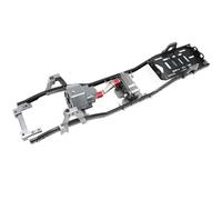 RC Frame Components For Axial For SCX10 For Wrangler Metal For Chassis Frame 313MM Wheelbase With Front Gearbox Body Shell RC Parts(Gray)