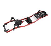 RC Frame Components For Axial For SCX10 For Wrangler Metal For Chassis Frame 313MM Wheelbase With Front Gearbox Body Shell RC Parts(Red)