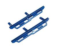 RC Frame Parts For Axial SCX6 For JLU 4WD For Wrangler 1/6 CNC Aluminum Side Step Board For Rock Sliders Rails Pedal RC Crawler Car Upgrade Parts(Blue)