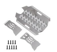 Rc Frame Plate For Arrma For Mojave For Grom 1/14 3pcs Stainless Steel Front & Rear Chassis Protector RC Car Upgrade Parts Accessories Replacement Repair
