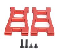 RC Front and Rear Lower Swing Arm Suspension, Aluminum Alloy Lower Control Arms for 1/10 XTE Remote Control Car, Lightweight Durable Replacement Parts with Precision Design (Red)