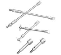 RC Front Axle Drive Shafts, RC Stainless Front Rear Cvd Drive Shaft RC Drive Shaft Set RC Drive Axle Shaft Cvd Drive Shaft for Axial SCX24 90081 1/24 RC Cars Upgrade Parts