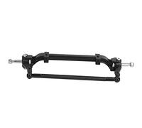 RC Front Axle, Metal Steering Rod Link, RC Axle for 1/14 Scale Tractor Truck Car, Black, Ideal for DIY Repairs, Upgrades, or Custom Builds