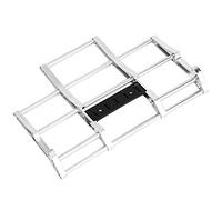 RC Front Bumper, Good Protection RC Car Bumpers Fine Processing Corrosion Resistant Standard Size for King Hauler Globe Liner 1/14 Cars(N10210S silver)
