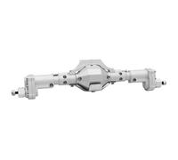 RC front rear axle Compatible With Axial For SCX10 II 90046 90047 D90 1/10 RC For Rock Crawler Cars Parts CNC Front Rear Portal Axle Spiral Gear(Silver,Rear)