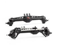 RC front rear axle Compatible With Vanquish VS4-10 1/10 RC Crawler Cars Upgrade Parts Modification Spare Aluminum Alloy CNC Front Rear Portal Axle(Black)